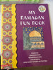 Cover of 'My Ramadan Fun Book' featuring a colorful design with a mosque and stars.