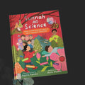 A book titled 'Sunnah & Science' with illustrations of diverse characters engaging in various activities, set against a colorful background.