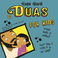 23 duas for kids childrens book with a blue cover and a father and child
