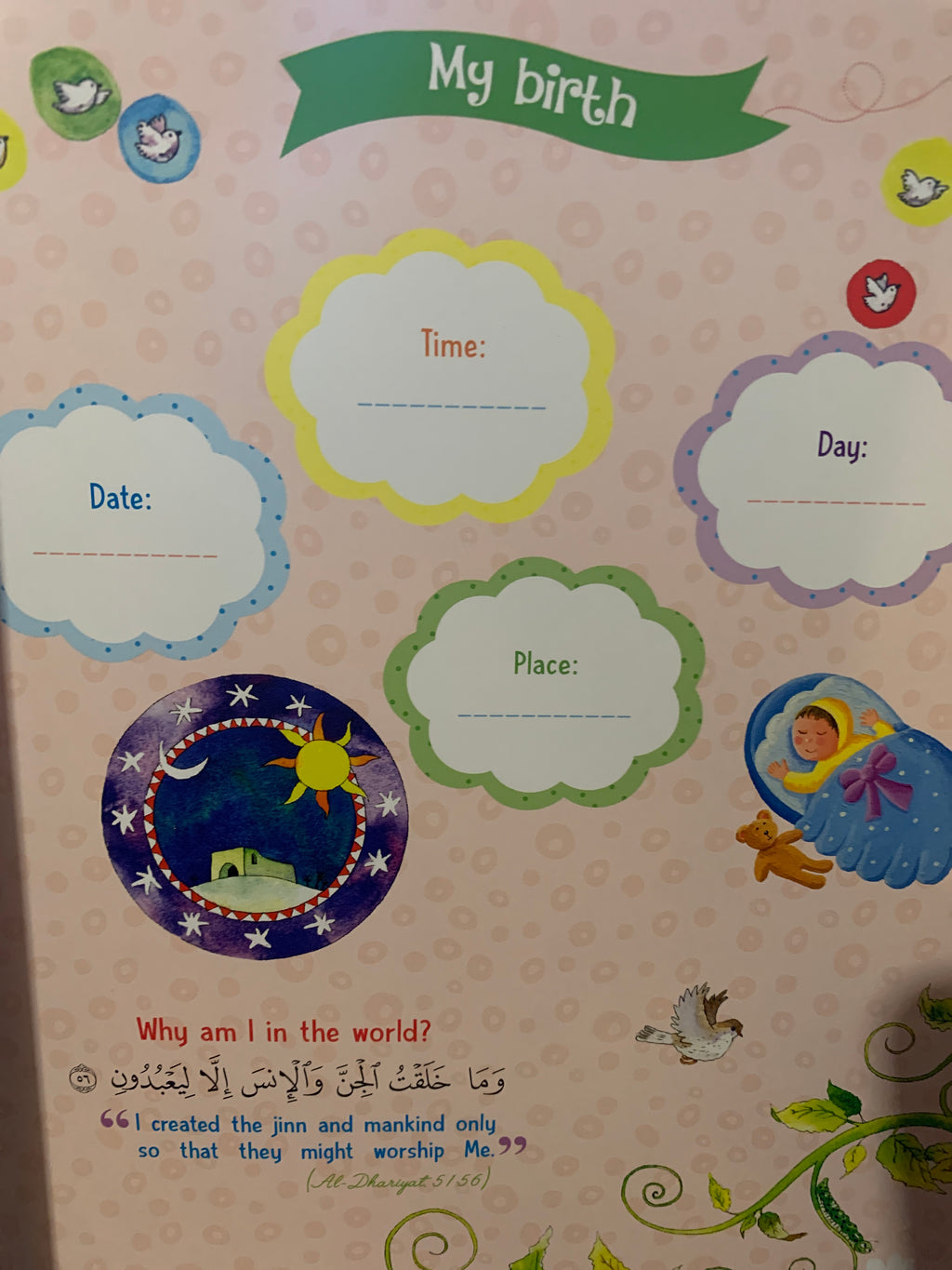 Baby Book keepsake Pink