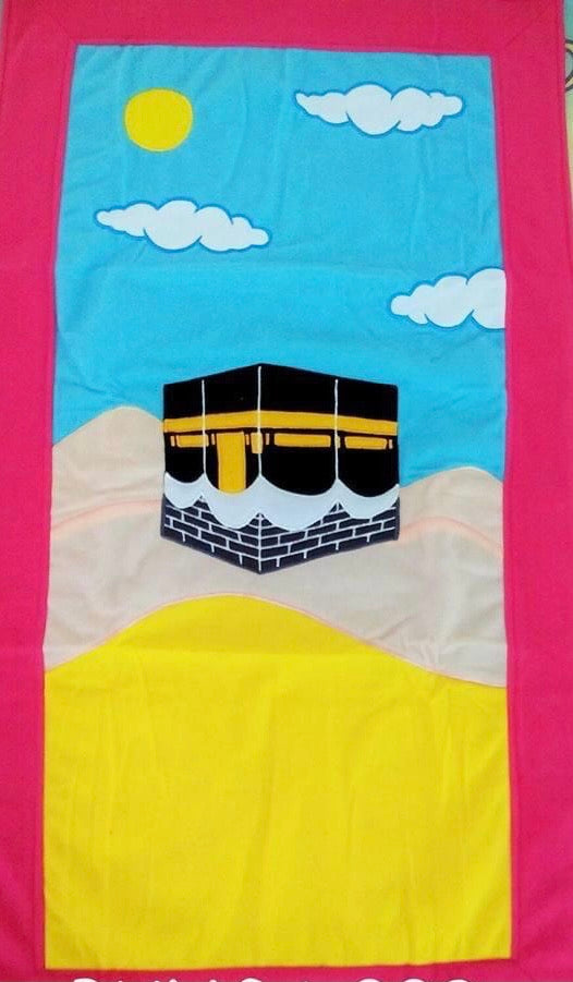 Kids Prayer Mat -Pink border