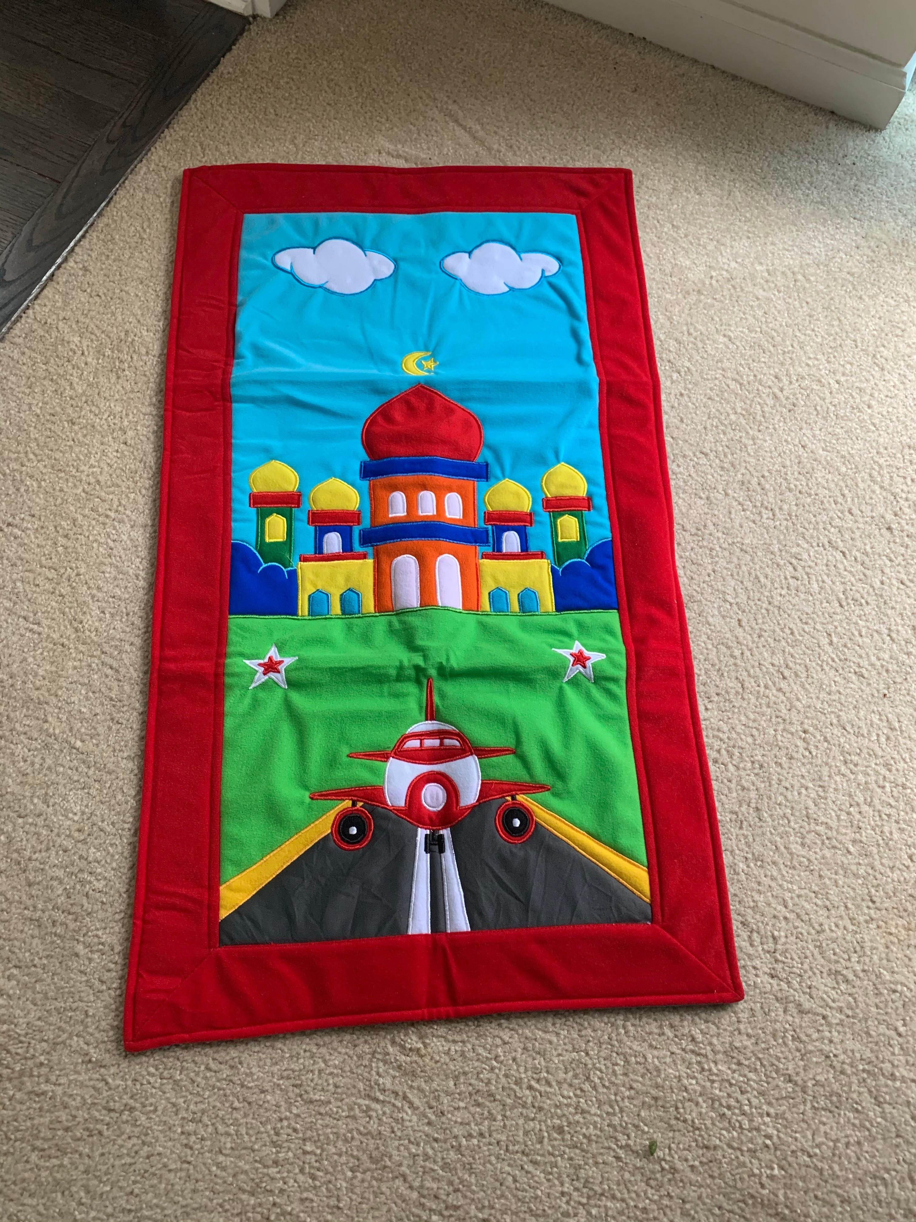 Kids Prayer Mat - Red Plane