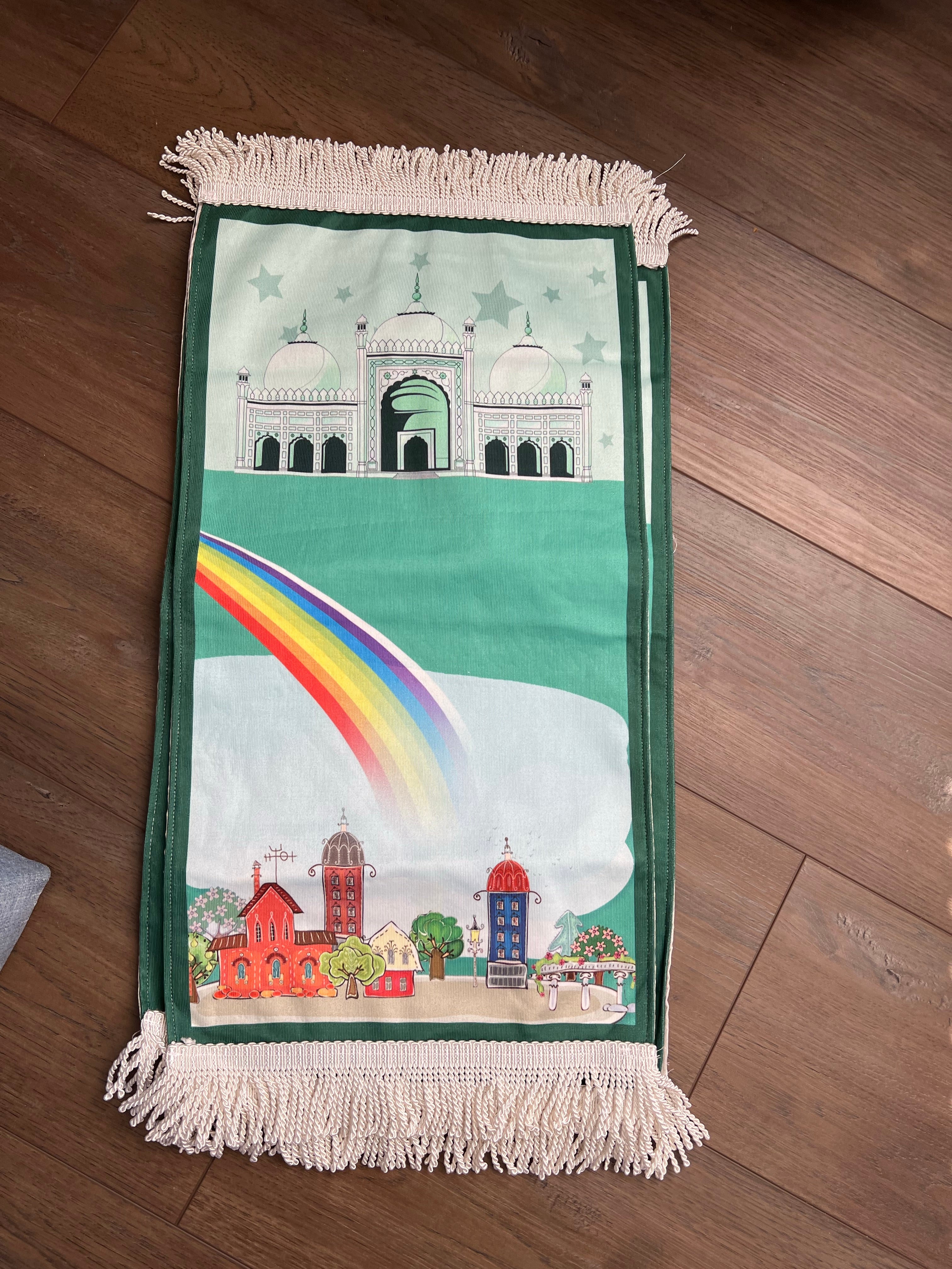 Prayer rugs for kids - Green