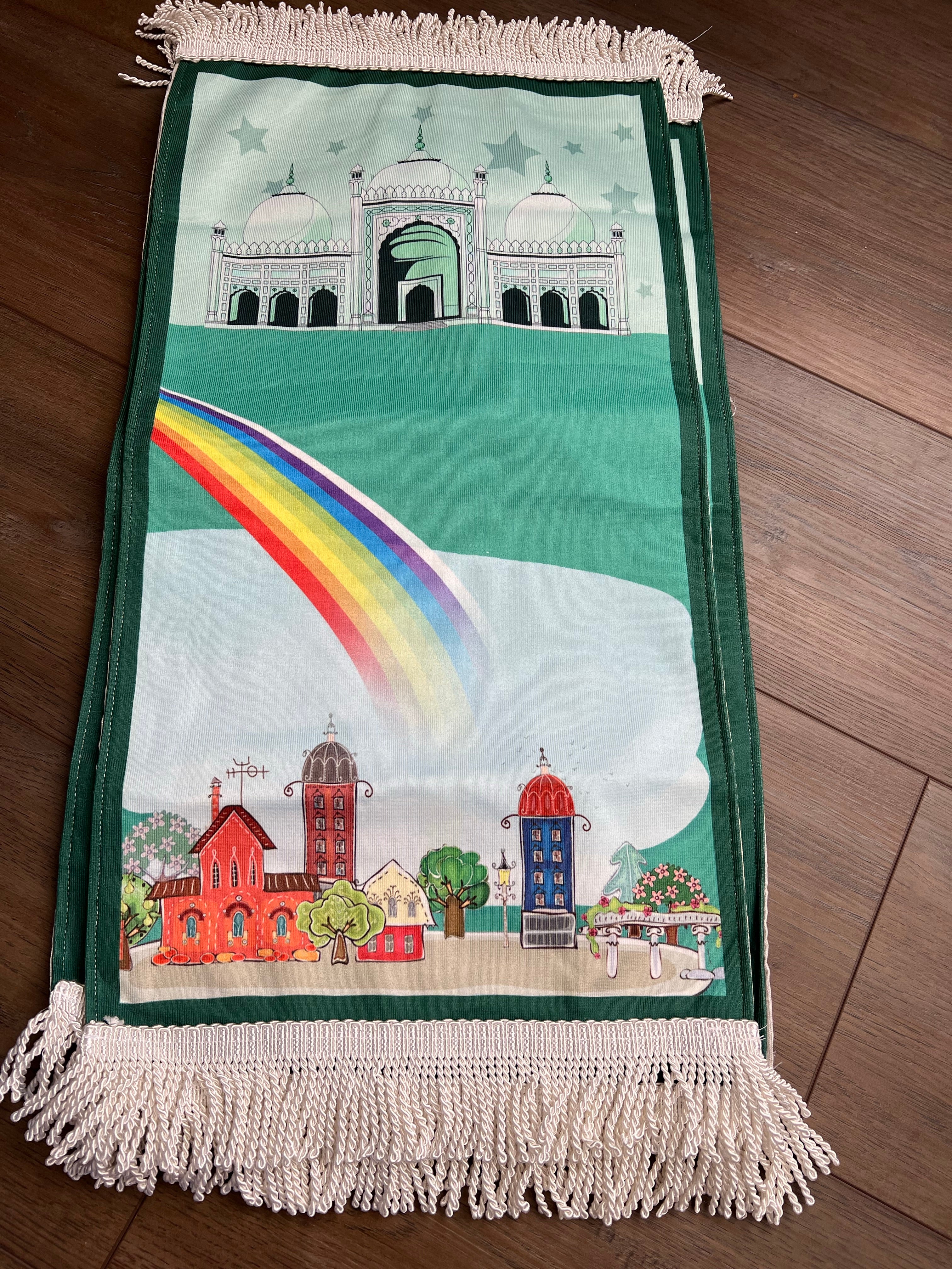 Prayer rugs for kids - Green