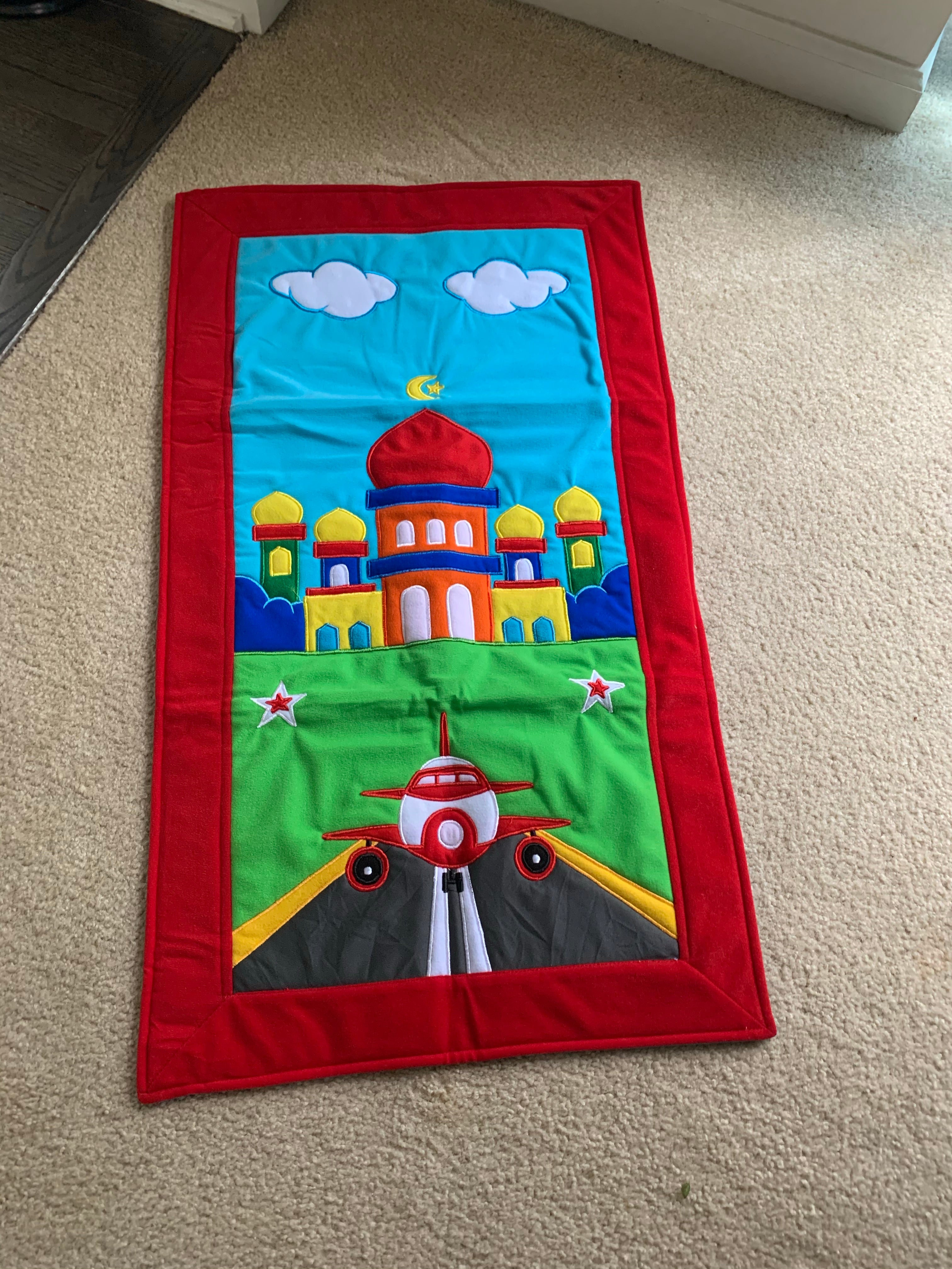 Kids Prayer Mat - Red Plane