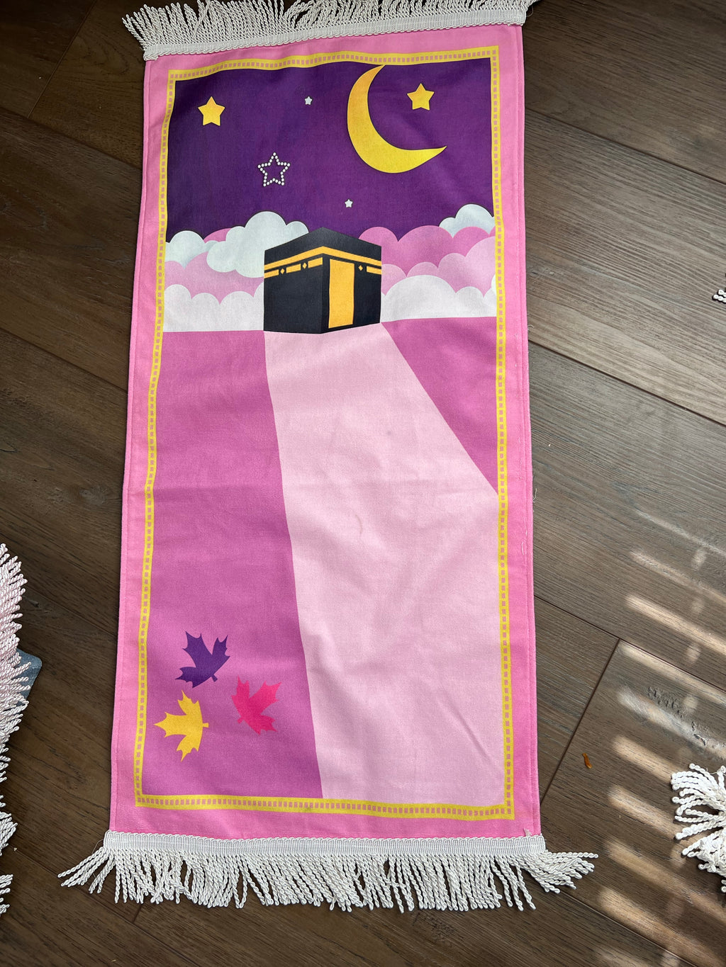 Prayer rug for kids - Purple and pink