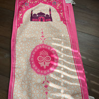 Prayer rug mat for children- Pink