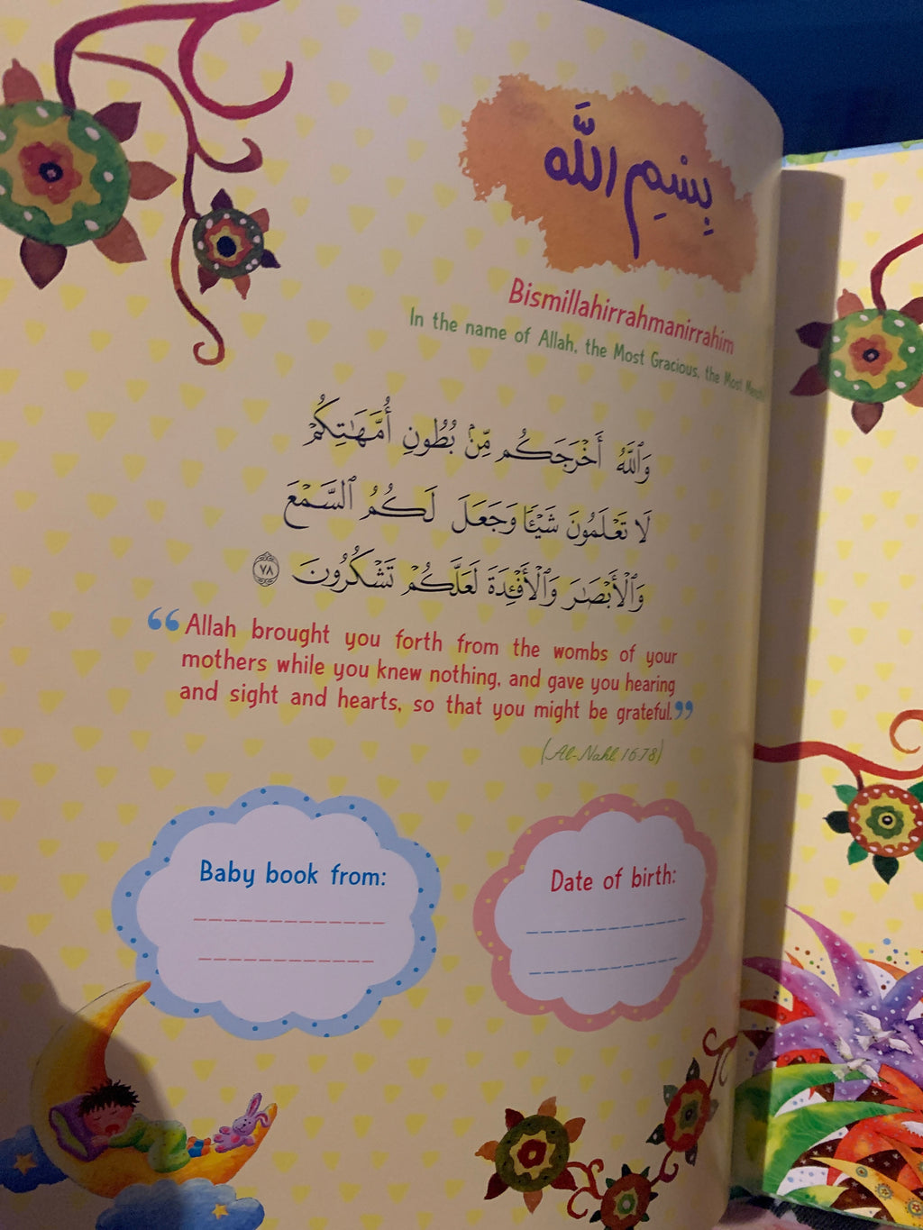 Baby Book keepsake-Blue