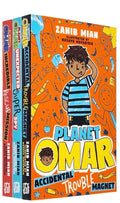 Planet Omar Series 3 Books Collection Set By Zanib Mian (Accidental Trouble Magnet, Unexpected Super Spy, Incredible Rescue Mission)